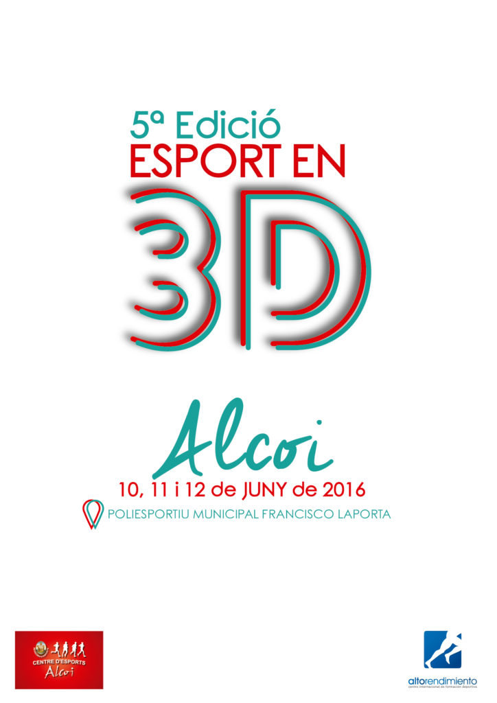Cartell Esport en 3D Alcoi 2016